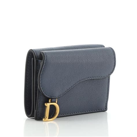 dior wallet men blue|authentic christian Dior wallet.